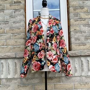 Brand New Nasty Gal Floral Blazer Jacket